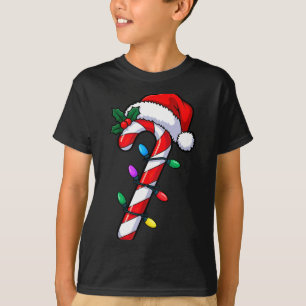 Christmas Candy Cane Santa Xmas  T-Shirt