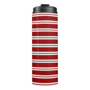 Christmas Candy Cane Stripes Thermal Tumbler