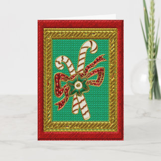 Christmas Candy Canes Card