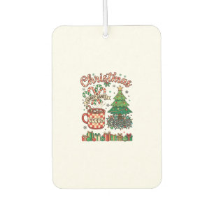 Christmas Candy Canes Cocoa Chaos Tree Mug Present Air Freshener
