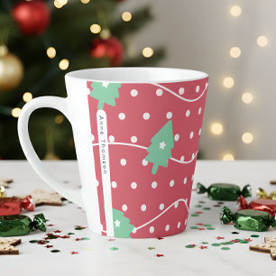 Christmas candy christmas pattern latte mug