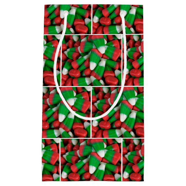 Christmas Candy Corn Small Gift Bag (Front)