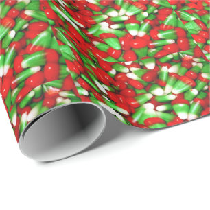 Christmas Candy Corn Wrapping Paper