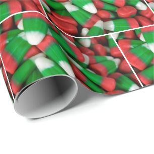 Christmas candy corn wrapping paper