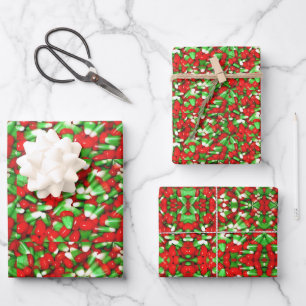 Christmas Candy Corn Wrapping Paper Sheet