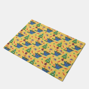 Christmas candy doormat