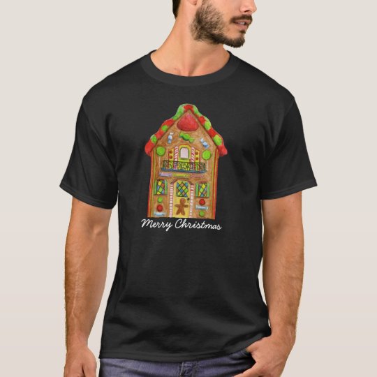 Christmas Candy Gingerbread House T-Shirt