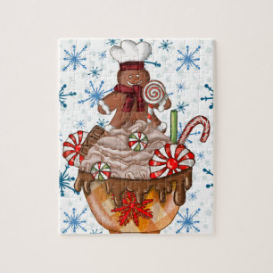 Christmas candy & gingerbread jigsaw puzzle