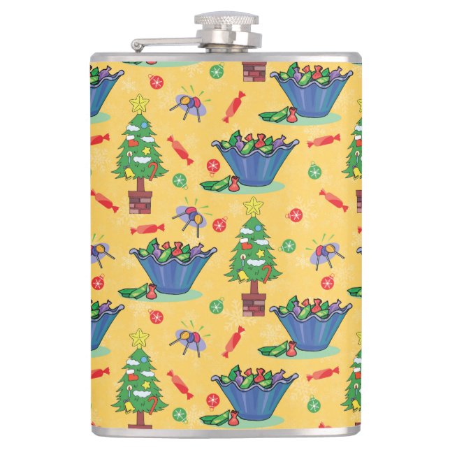Christmas candy hip flask (Front)