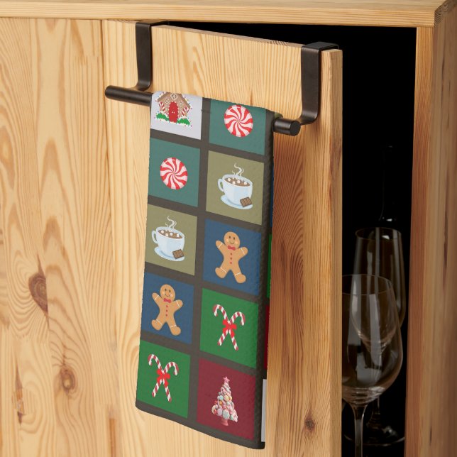 Christmas Candy Kitchen Towel (Thirds Fold)