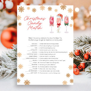 Christmas Candy Match Game Holiday Card