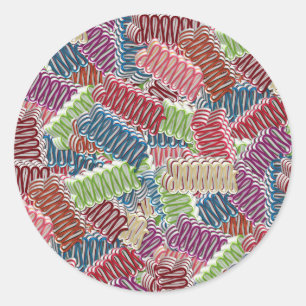 Christmas Candy-ROUND STICKERS