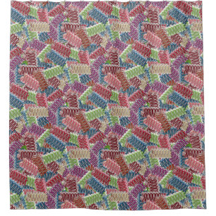 Christmas Candy-SHOWER CURTAIN