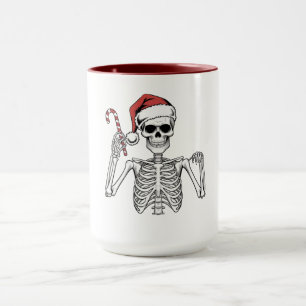 Christmas  Candy Skeleton Mug