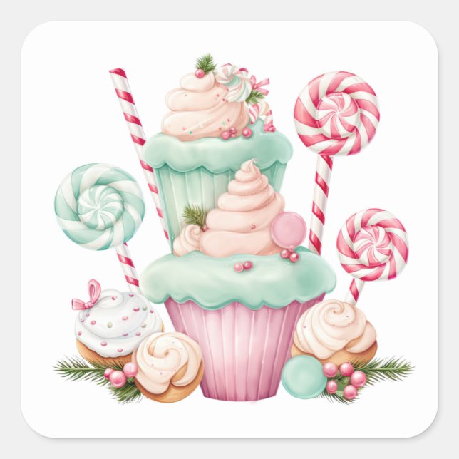 Christmas Candy Stickers (Front)