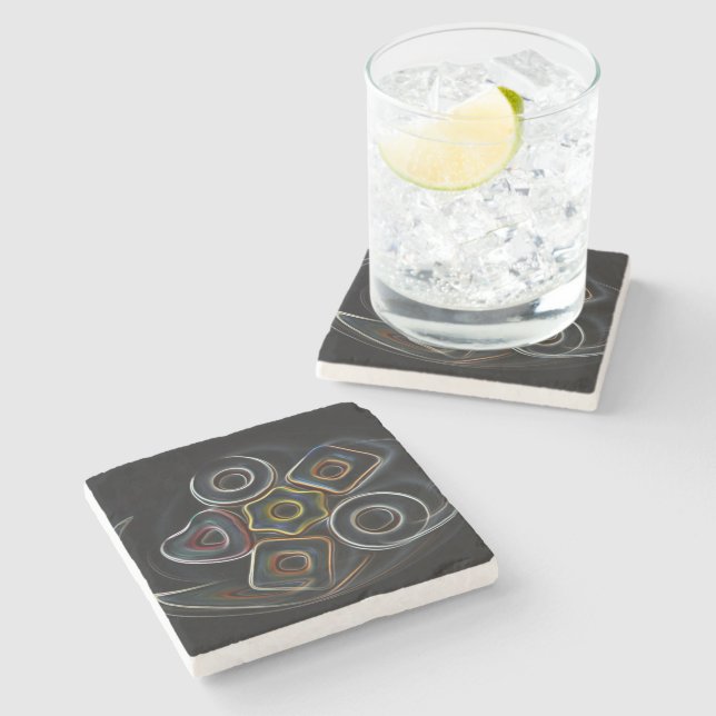 Christmas candy stone coaster (Side)
