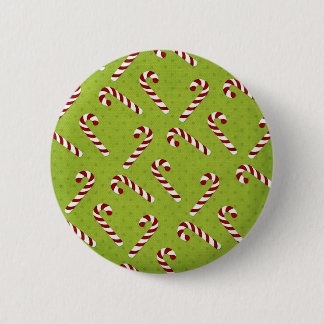 Christmas Candycanes 2 Inch Round Button