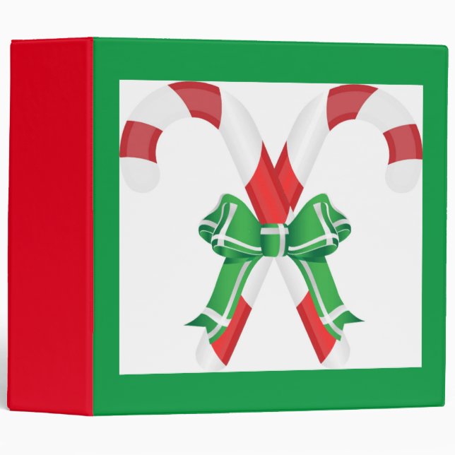 CHRISTMAS CANDYCANES BINDER (Front/Spine)