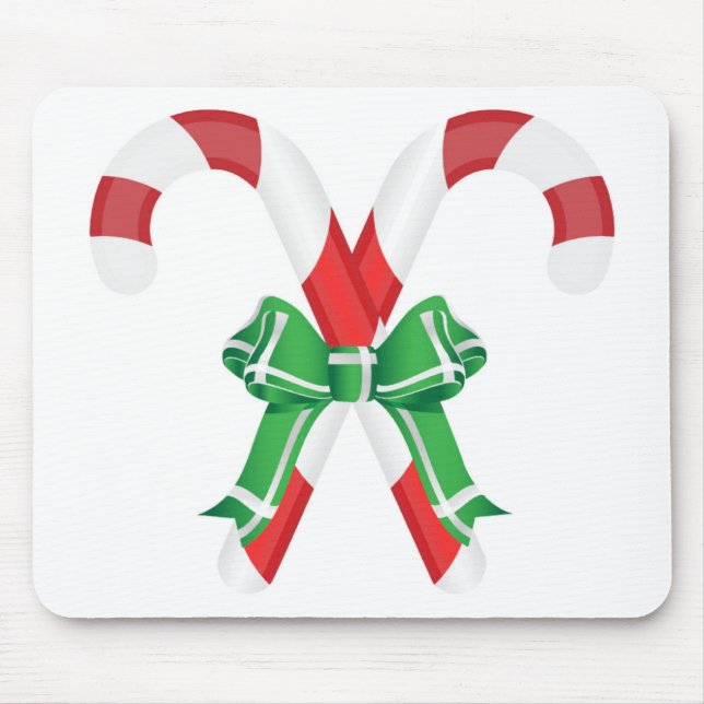 CHRISTMAS CANDYCANES MOUSE PAD (Front)