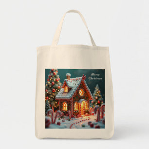 Christmas Candyhouse Tote Bag