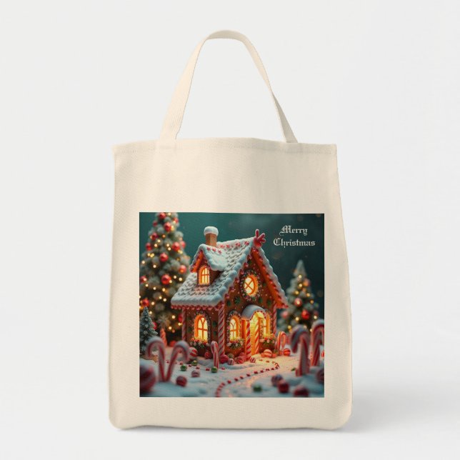 Christmas Candyhouse  Tote Bag (Front)