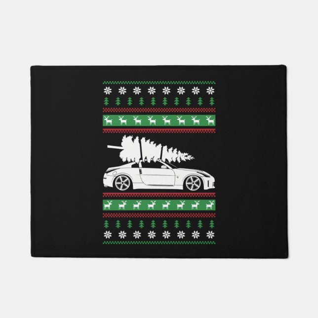 Christmas Car   Doormat (Front)