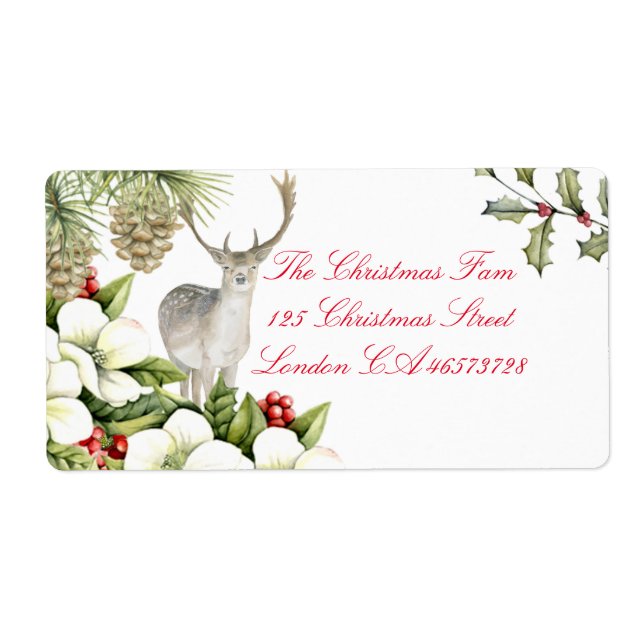 Christmas Car label (Front)