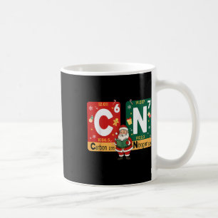 Christmas Carbon Nitrogen 67 Funny Science Santa T Coffee Mug