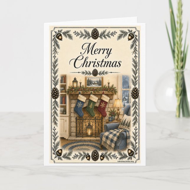 Christmas Card - 3 Stockings (Front)