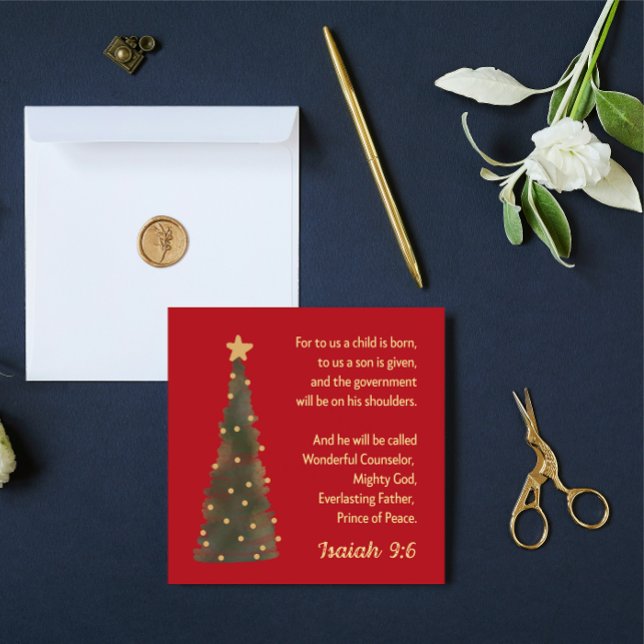Christmas Card: a Son is given to us Holiday Card (Creator Uploaded)
