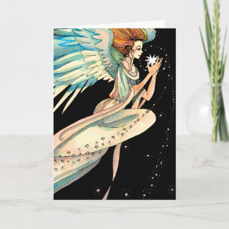 Christmas Card:  Angel Stars Holiday Card