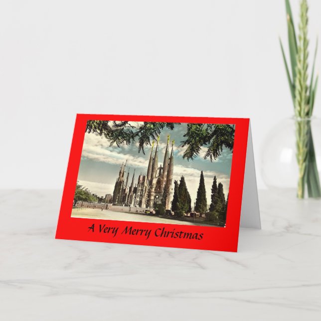 Christmas Card - Barcelona, Sagrada Familia (Front)