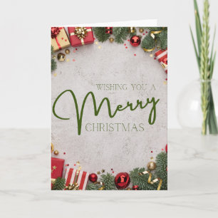 Christmas Card - Blank Inside - Add Custom Message