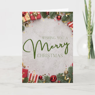 Christmas Card - Blank Inside - Add Custom Message