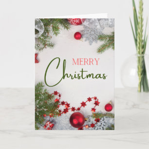 Christmas Card - Blank Inside - Add Custom Message