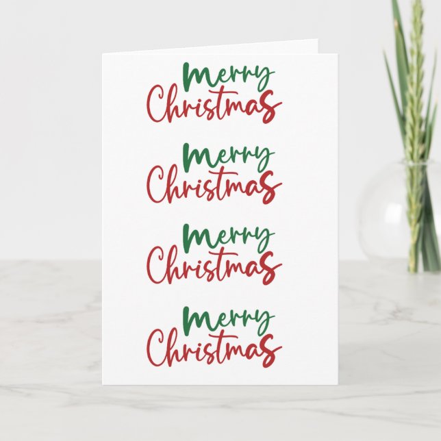 Christmas Card - Blank Inside - Add Custom Message (Front)