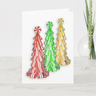 Christmas Card candy trees