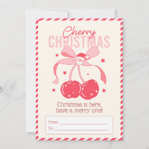 Christmas Card - Cherry Christmas 