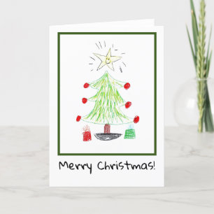 Christmas Card - Children's Art - Christmas Tree