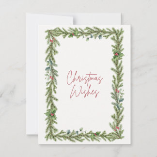 Christmas Card "Christmas Wishes"