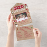 Christmas Card Collage Recipe Photo Christmas<br><div class="desc">Christmas Card Collage Recipe Photo Christmas. Wonderful Christmas Photo Card that shares your favourite family recipe with family and friends! What a unique way to send Holiday greetings this year by sharing your favourite recipe that gives the gift of love! Customize the Christmas card by adding your own photo and...</div>