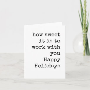 Christmas Card, Coworker, Colleagues, Boss Card