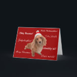 Christmas card "Dackel" Christmas<br><div class="desc">Horizontal Templates</div>