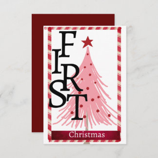 Christmas card first Christmas