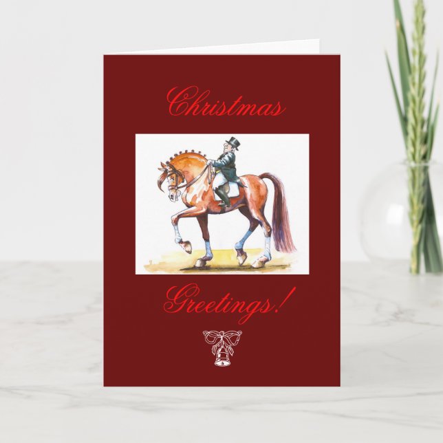 Christmas Card for Horses Lovers. (Front)