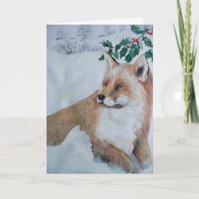 Christmas Card - Fox (Front)