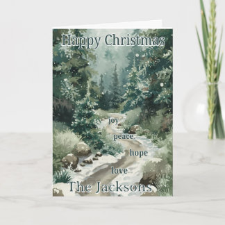 Christmas Card from Our Family – Peace, Joy, Hope,