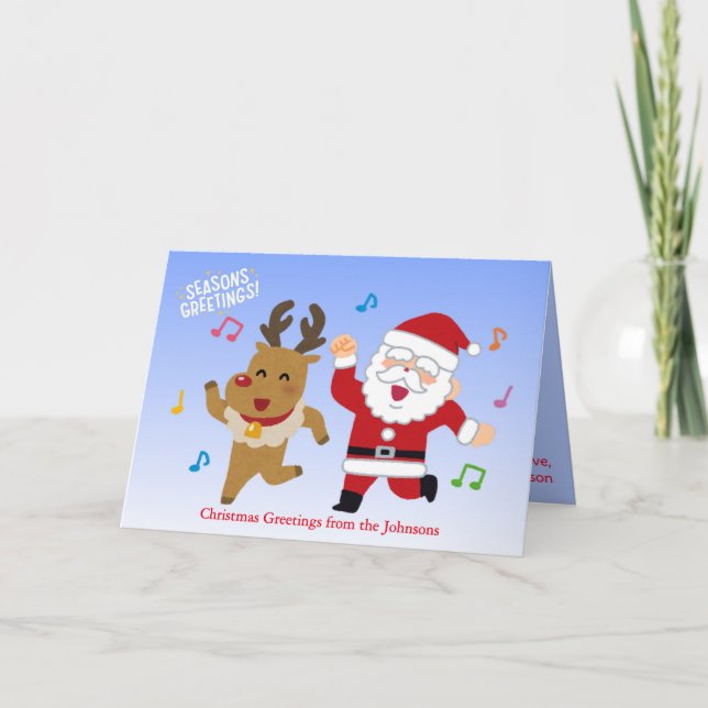 Christmas Card from the Family, Personalized  (Front)