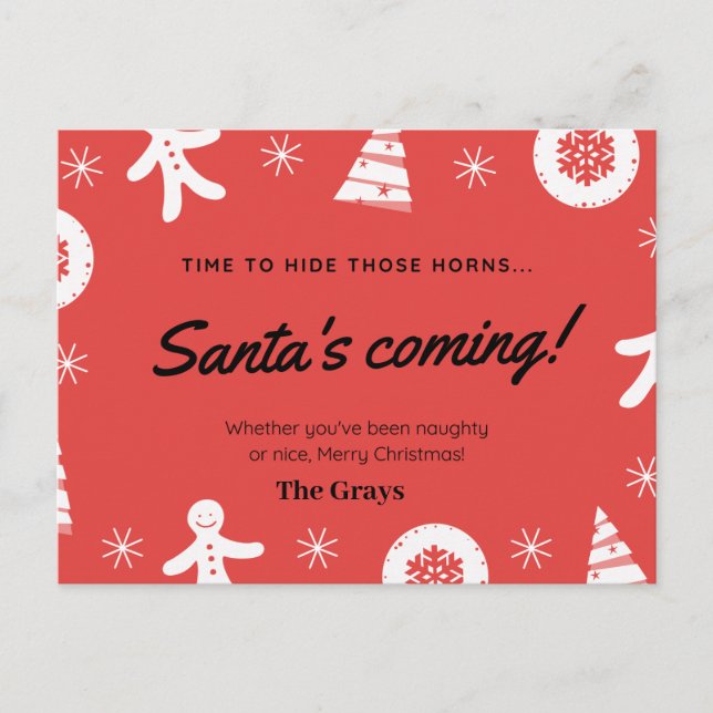 Christmas Card funny humourous  (Front)