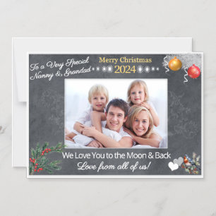 Christmas Card Gift for Grandparents Magnetic